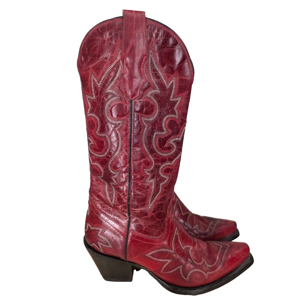 Corral Western Boots Womens 6.5 M Desert Red Goat Leather Cowgirl Botas R1952